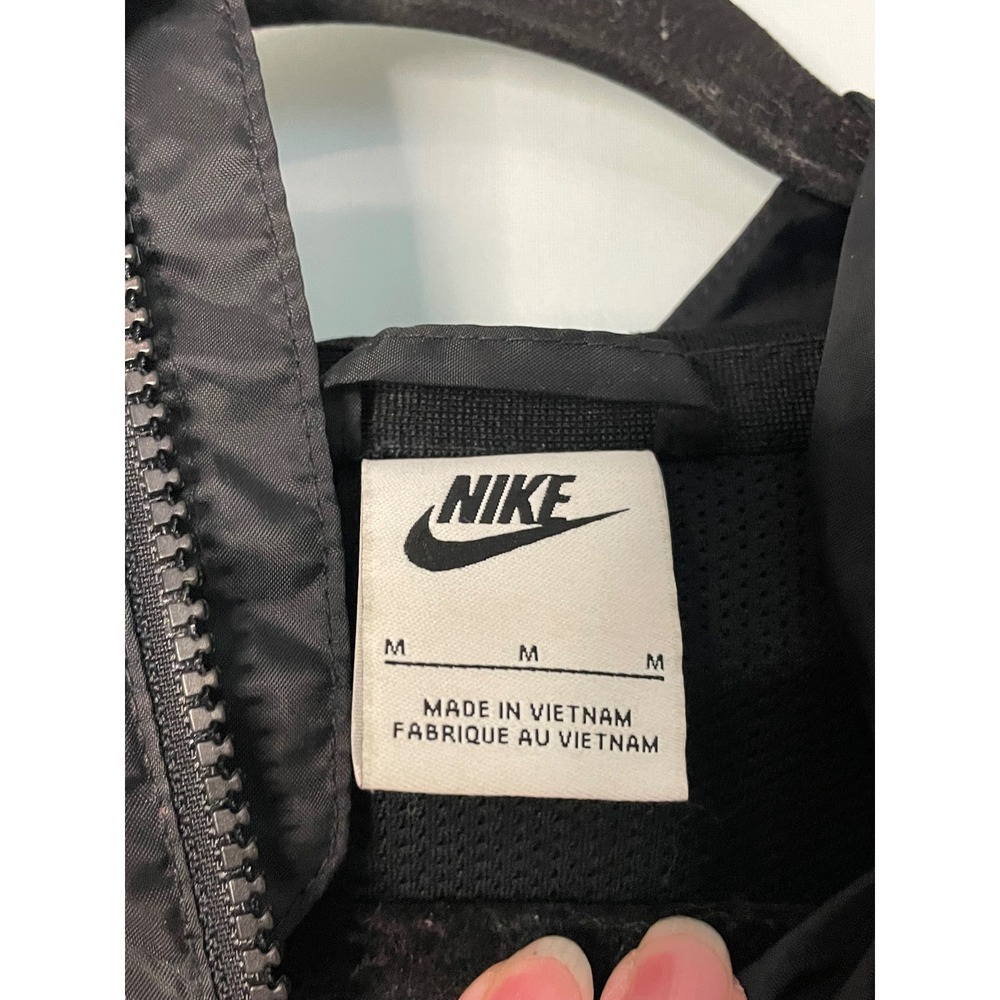 Nike Kids Windbreaker Jacket Black Multi Color Abstract Print Size M - Picture 2 of 6